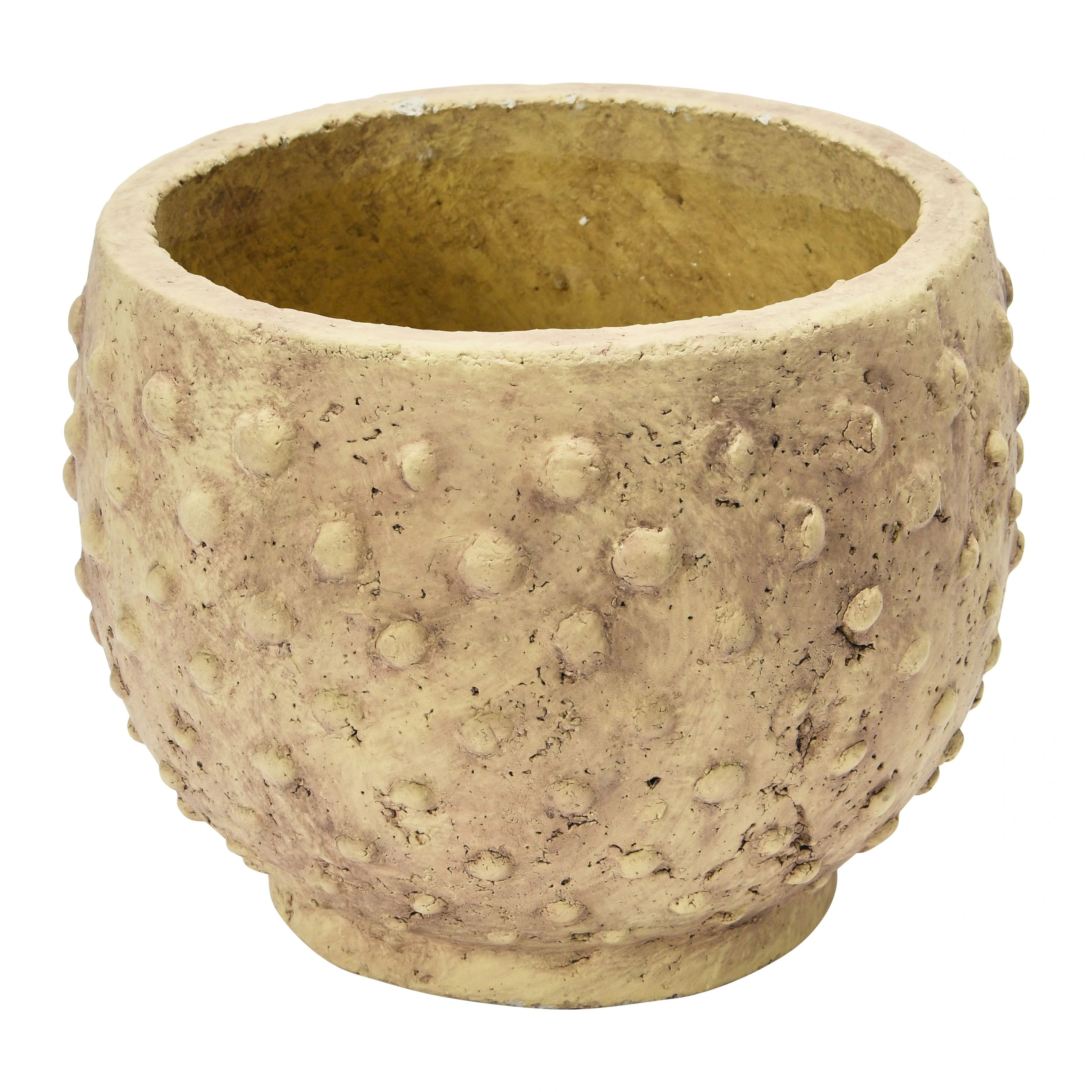 Sandstone Hobnail Planter, Distressed Finish | Bed Bath & Beyond