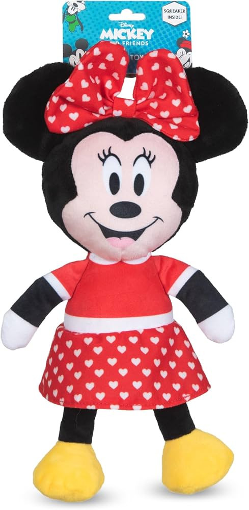 Minnie Mouse Plush Squeaky Dog Toy 9in | Disney Dog Toys | Plush Squeaker Toy for Dogs Inspired b... | Amazon (US)