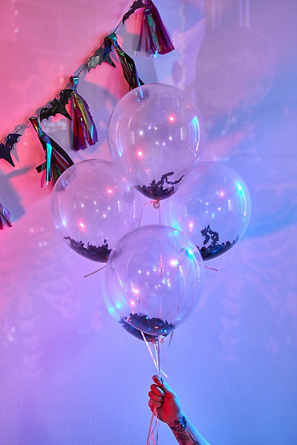 Ginger Ray Halloween Bat Confetti Balloon Set | Urban Outfitters (US and RoW)