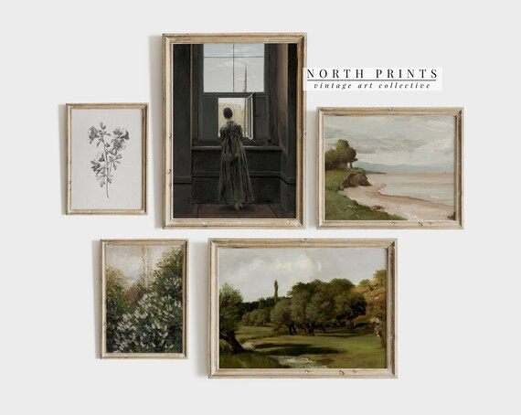 Vintage Gallery Wall Art Print SET  PRINTABLE Farmhouse Art | Etsy | Etsy (US)
