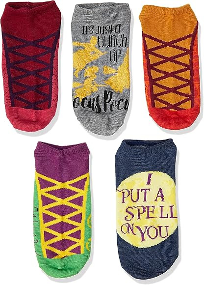 Disney womens Hocus Pocus 5 Pack No Show Socks | Amazon (US)