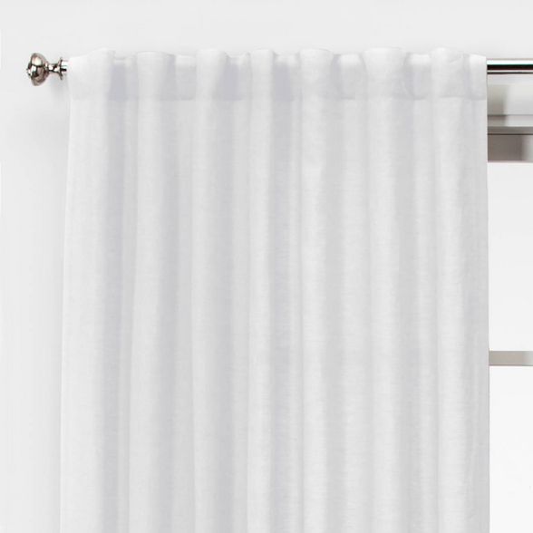 Linen Light Filtering Curtain Panels - Threshold™ | Target