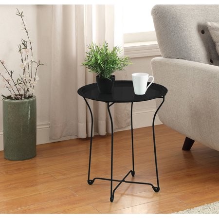 Mainstays Metal Tray Side Table, Multiple Colors | Walmart (US)
