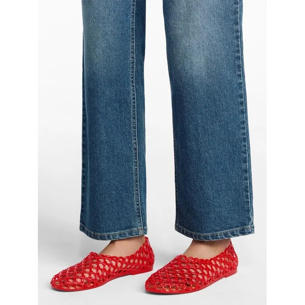 No Boundaries Caged Jelly Sandals, Women's | Walmart (US)
