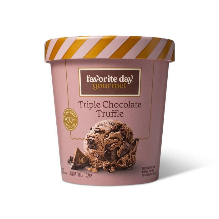 Triple Chocolate Truffle Ice Cream - 16oz - Favorite Day™ | Target