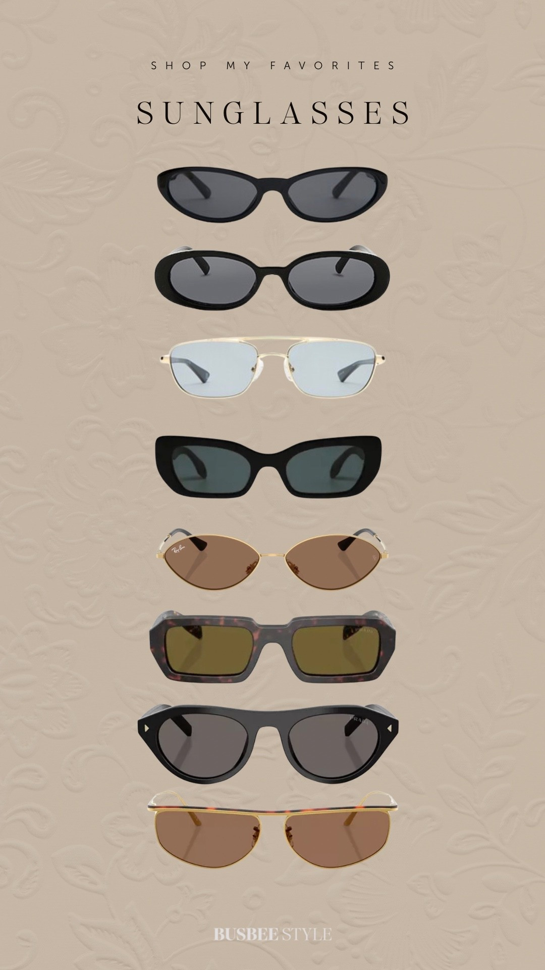 My favorite slim profile sunglasses 