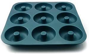 Large Professional Grade Donut Pan for Baking 9 Cavity Non-Stick Bagel Pan Silicone Donut Mold BP... | Amazon (US)