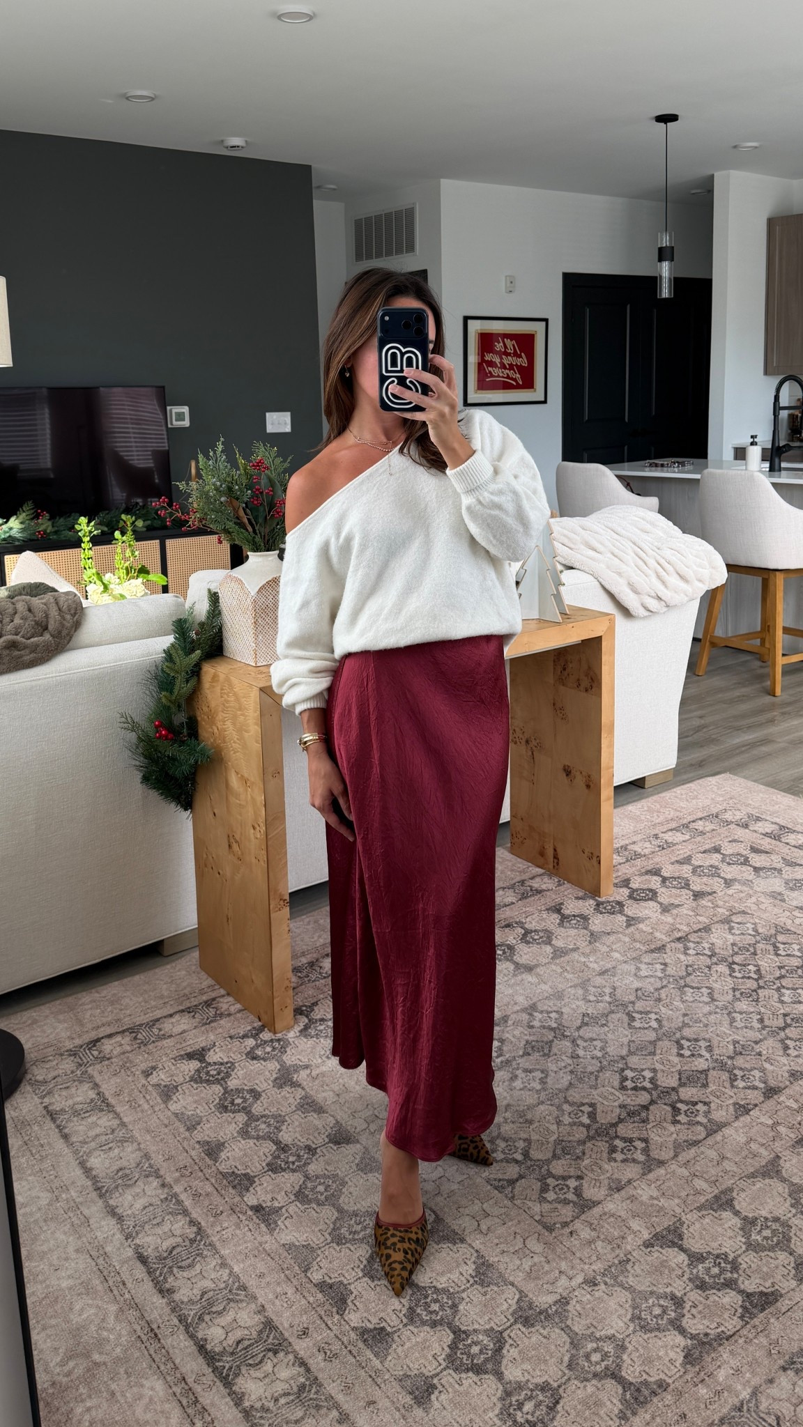 Small sweater and sized up to 4 in the skirt! Shoes are from Suki Girl♥️