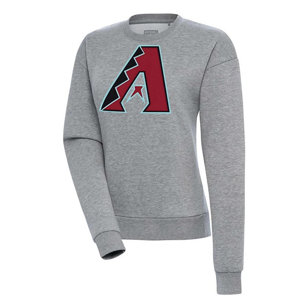 Women's Arizona Diamondbacks Antigua Big Logo Victory Crew Small Grey Heather | Scheels