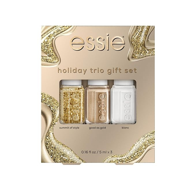 essie nail polish, vegan, holiday 3 piece gift set, 1 kit | Amazon (US)