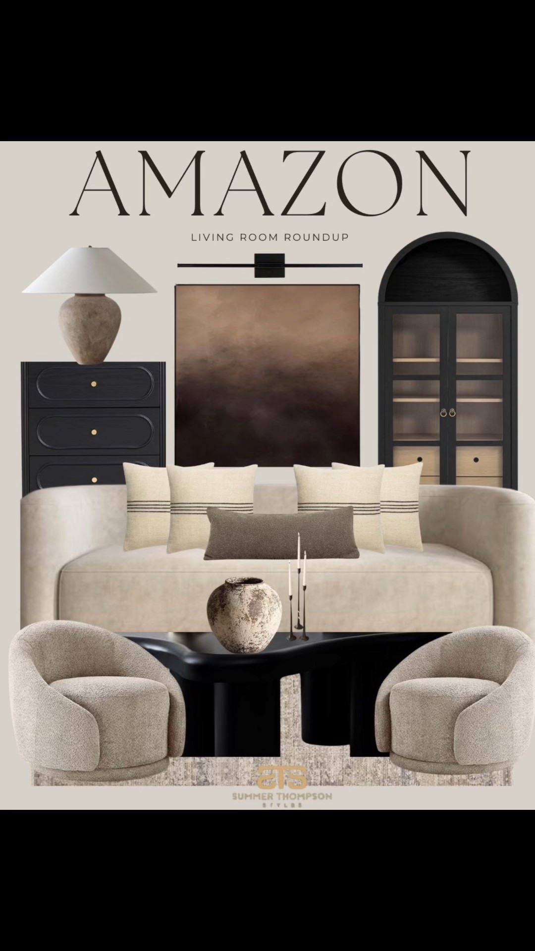 Neutral tones and cozy textures come together in this Amazon living room roundup. 

Boucle Couch. Couch. Living Room. Accent Chair. Swivel Accent Chair. Arched cabinet. Storage Cabinet. Table Side Lamp. Throw Pillows. Decorative pillows. Coffee Table. Wireless Lighting. 

#amazonhome #livingroomdecor #cozyinteriors #modernhomestyle #affordabledecor
#LTKStyleTip 

#LTKFindsUnder100 #LTKHome