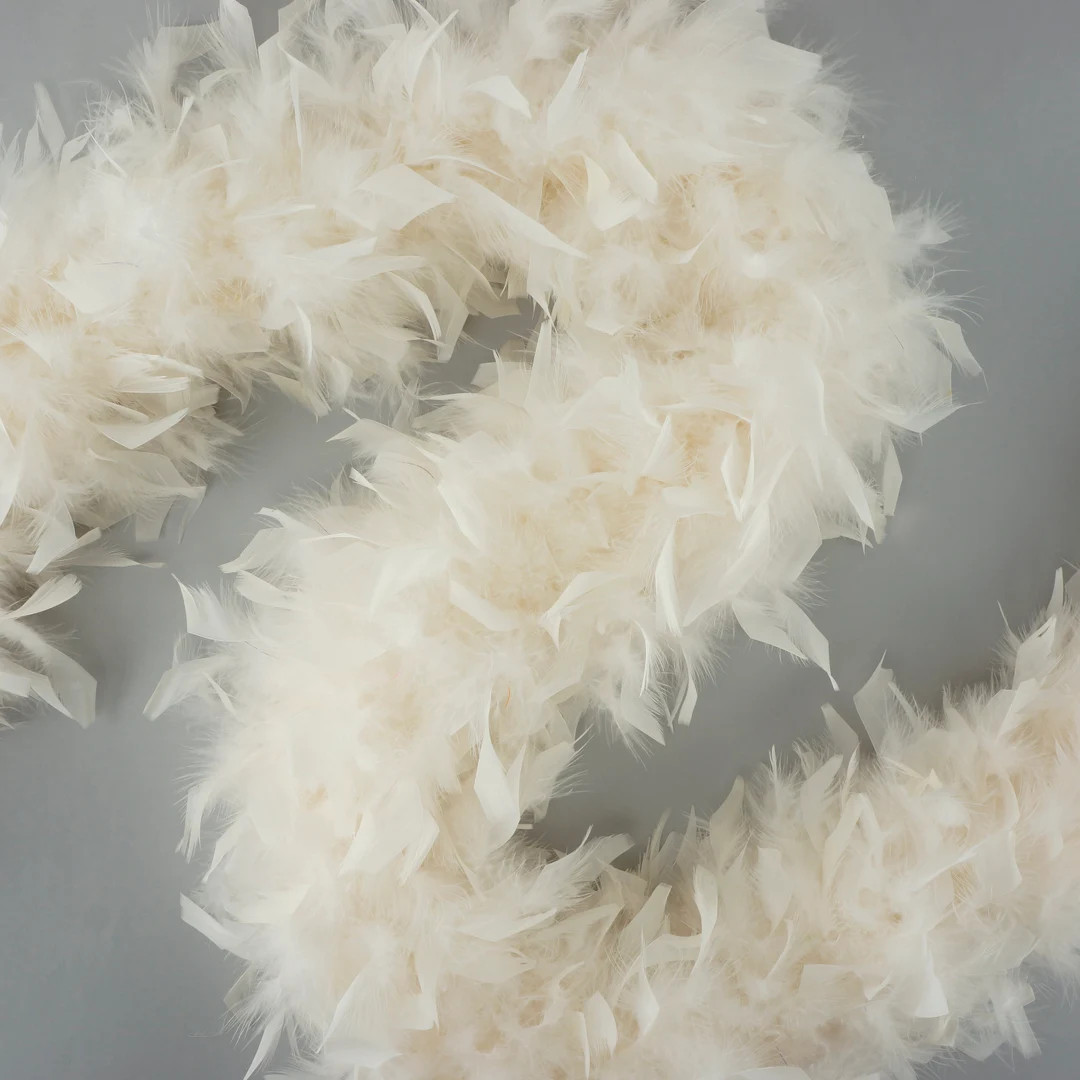 120 Gram Chandelle Feather Boa IVORY 2 Yards For Party Favors, Kids Craft & Dress Up, Dancing, We... | Etsy (US)