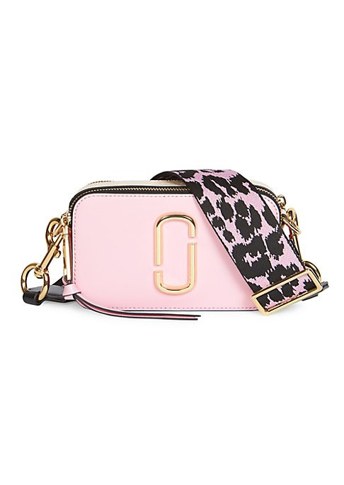 Marc Jacobs Women's The Snapshot Coated Leather Camera Bag - Powder Pink Multi | Saks Fifth Avenue
