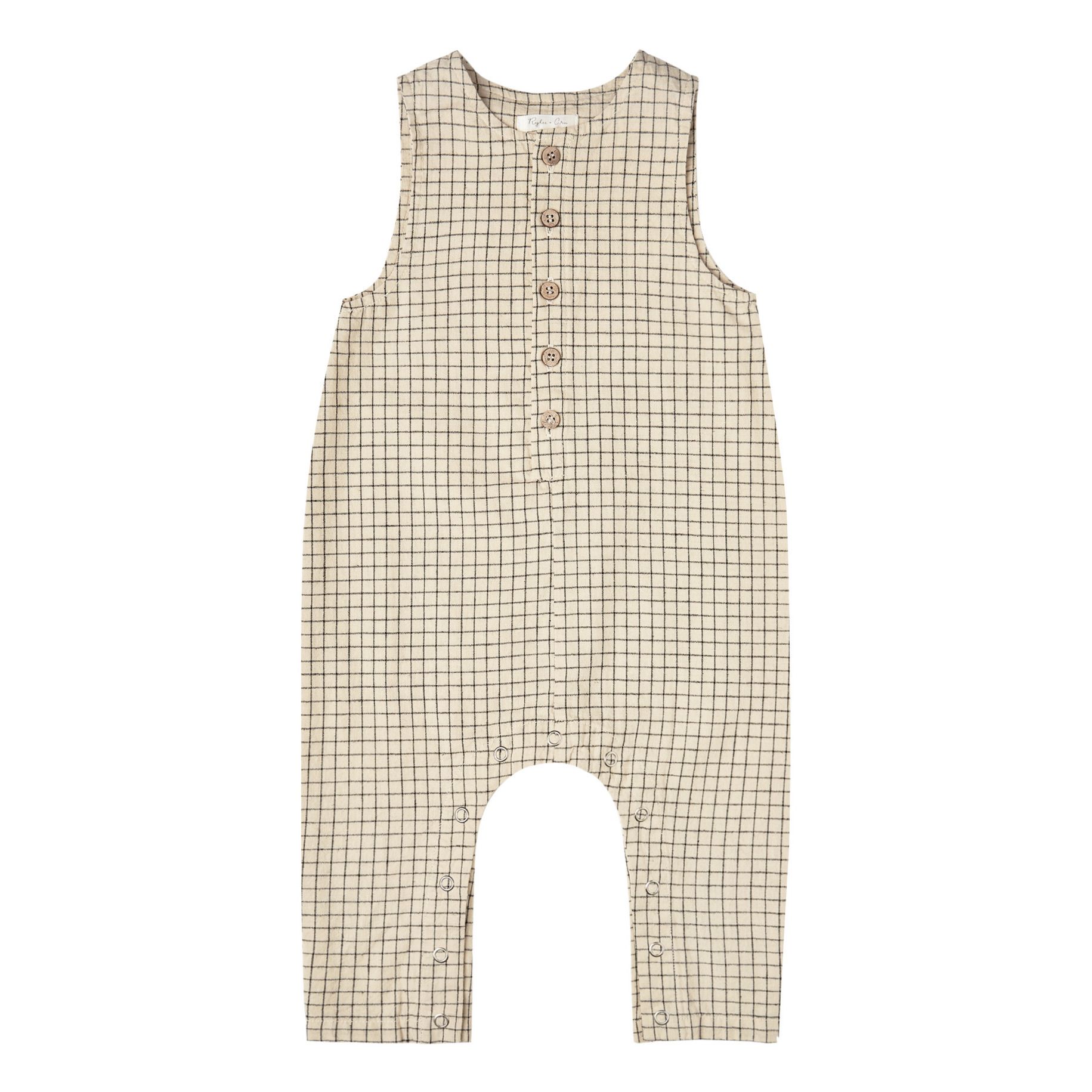 Cotton Crepe Striped Jumpsuit  Ecru Rylee + Cru Fashion Baby, Children | Smallable DE
