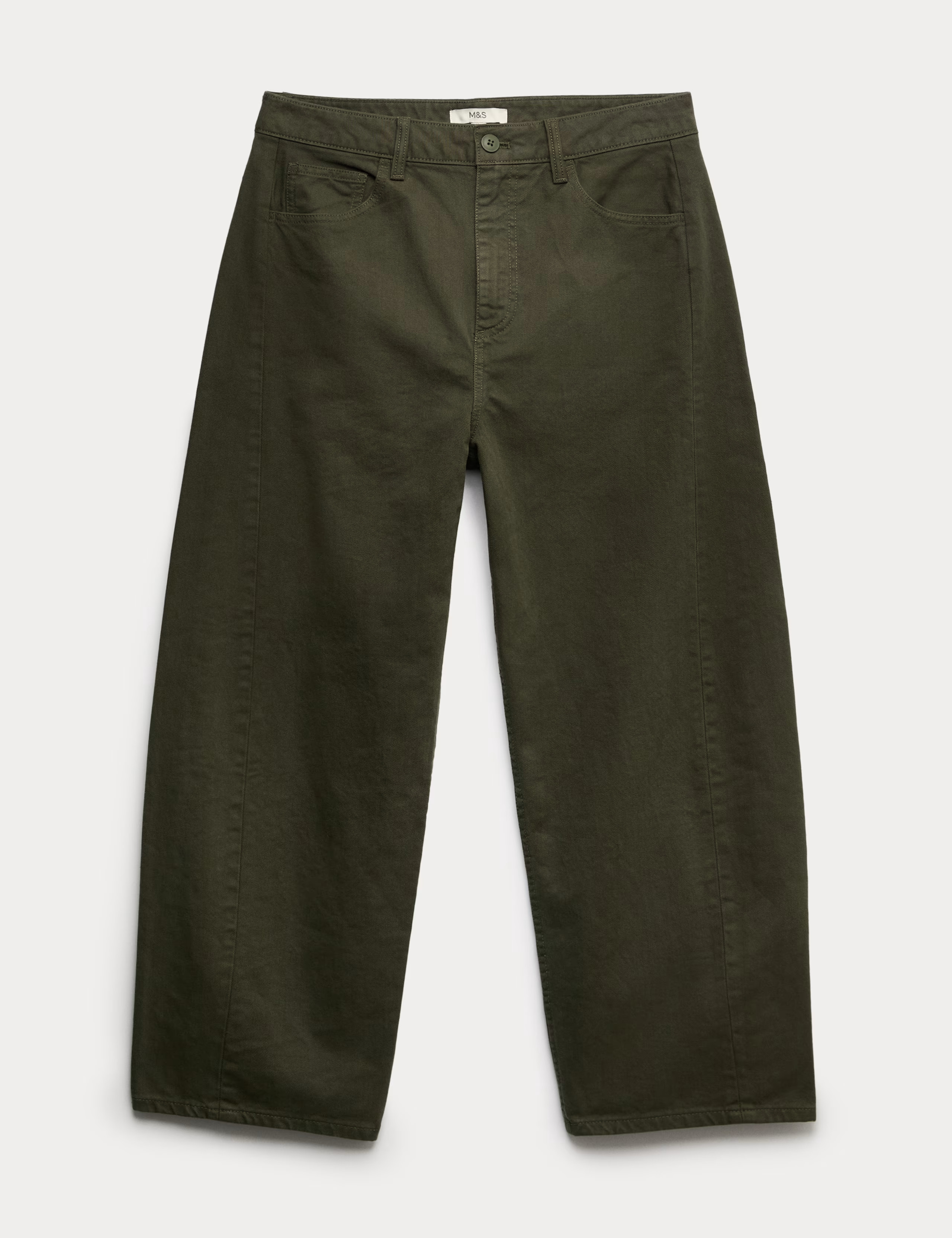 Pure Cotton Horseshoe Fit Trousers | Marks & Spencer (UK)