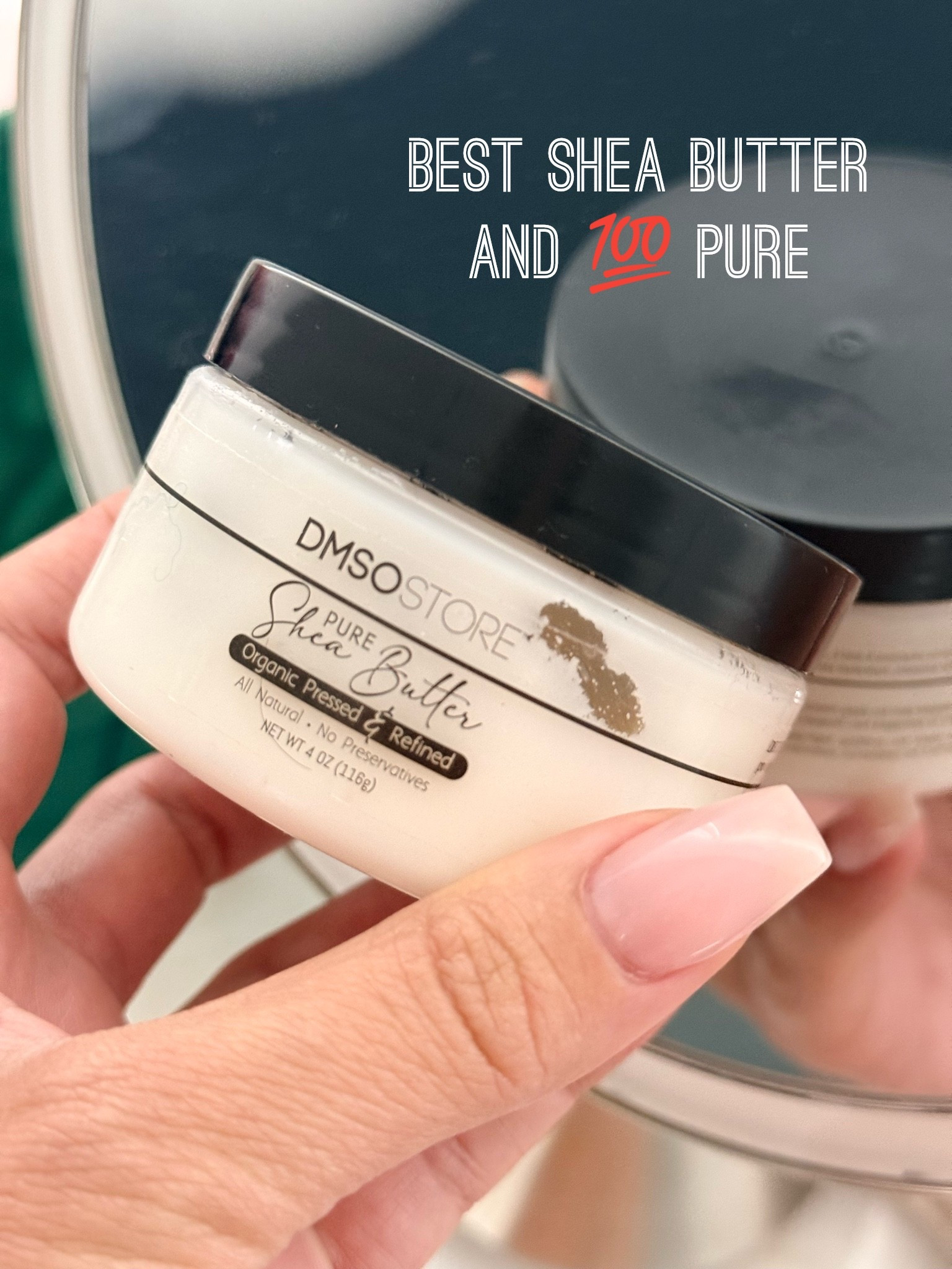 Not filled with a bunch of chemicals. 💯 pure shea butter. Rich and goes on creamy. 

Non toxic moisturizer

#LTKdayinmylife #LTKselfcare #LTKBeauty