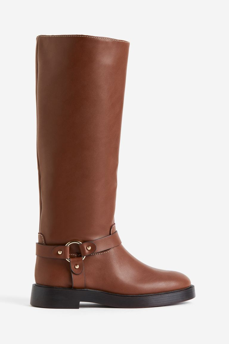 Knee-high Biker Boots | H&M (US + CA)