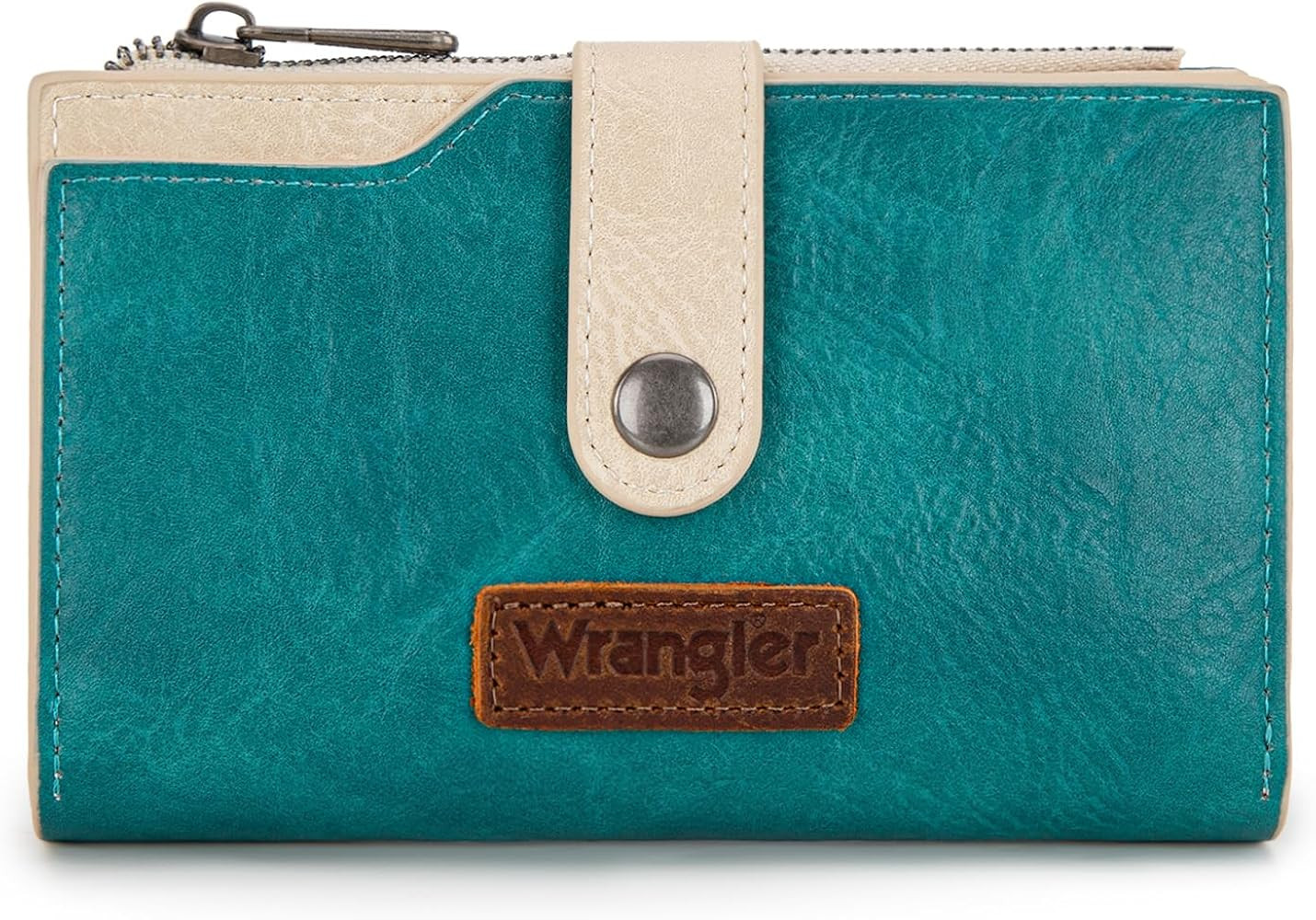 Wrangler Wallet for Women Bifold Card Holder with Zipper and ID Window | Amazon (US)