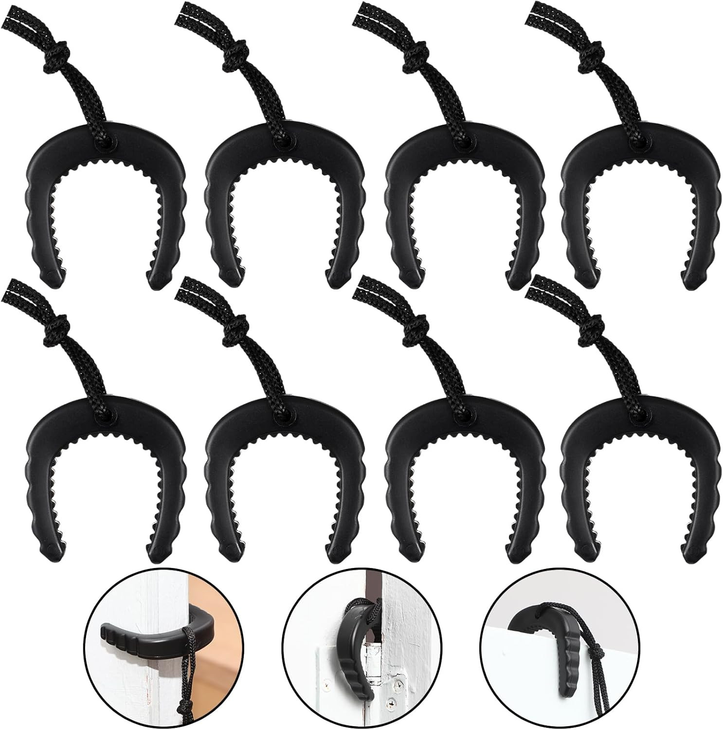 Briwooody 8 Pcs First Responder Door Stops Tactical Police Door Stopper Jam with Nylon Cord Attac... | Amazon (US)