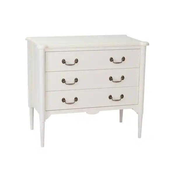 Design House Farmhouse Oxford 3-Drawer Chest - Antique White | Bed Bath & Beyond