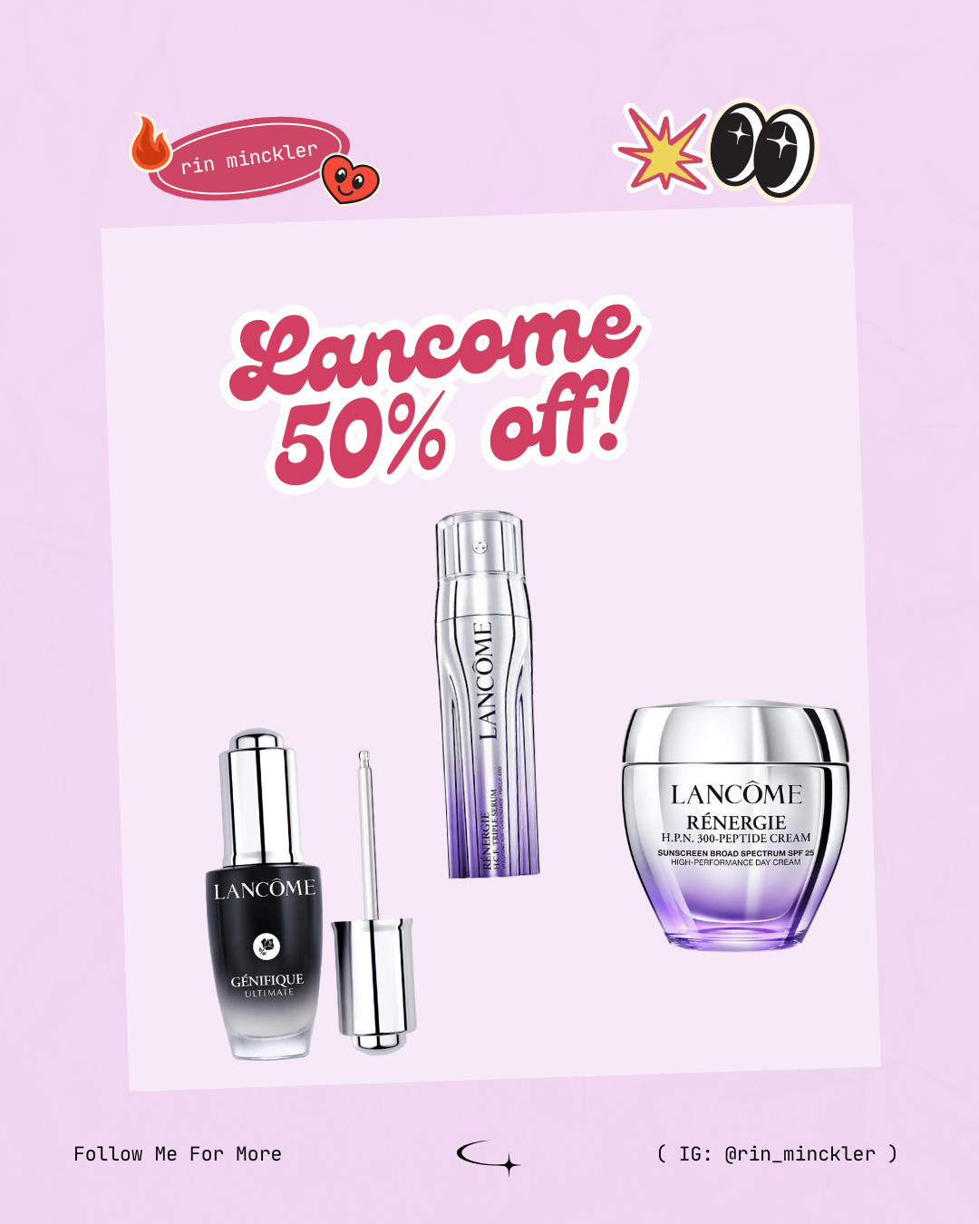 These Lancome are 50% off now! Today only!  

 #LTKgrwm #LTKSaleAlert #LTKBeauty