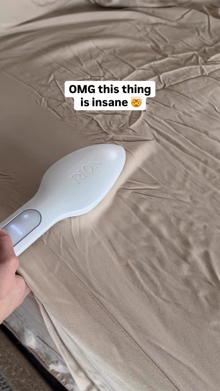This travel iron steamer is a literal game changer 🤯 no ironing board needed and it has customized fabric settings!

#LTKTravel #LTKHome