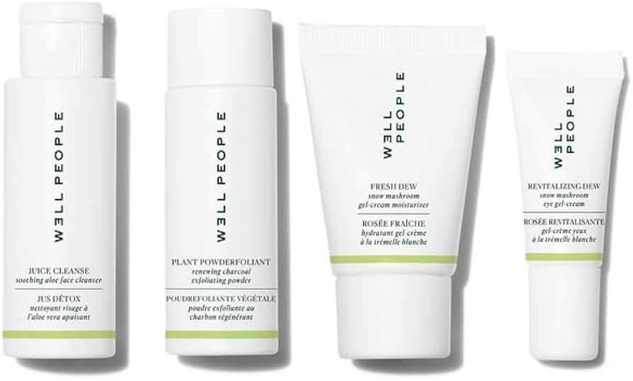 Well People Plant Power Skincare Starter Mini Set, Step-by-Step Skincare Kit For Cleansing, Hydra... | Amazon (US)