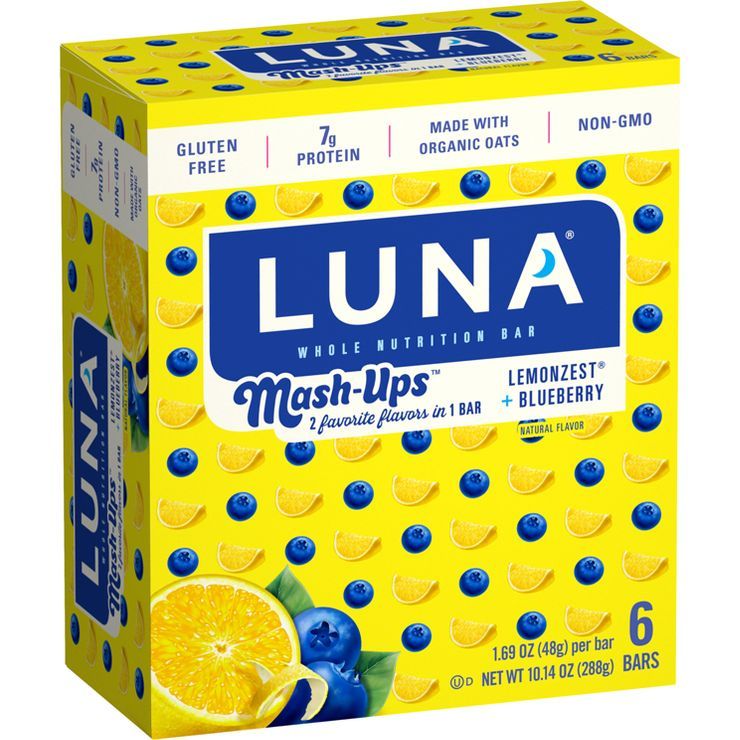 LUNA Mash-Ups Lemonzest Blueberry - 10.14oz/6ct | Target