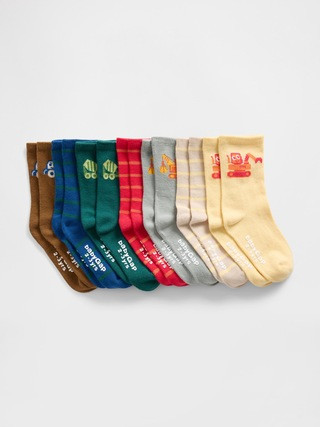 babyGap Digger Crew Socks (7-Pack) | Gap Factory