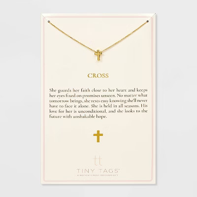 Tiny Tags Cross Chain Necklace | Target
