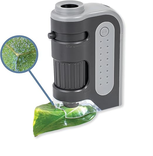 Carson MicroBrite Plus 60x-120x LED Lighted Pocket Microscope, Portable Handheld Microscope STEM ... | Amazon (US)