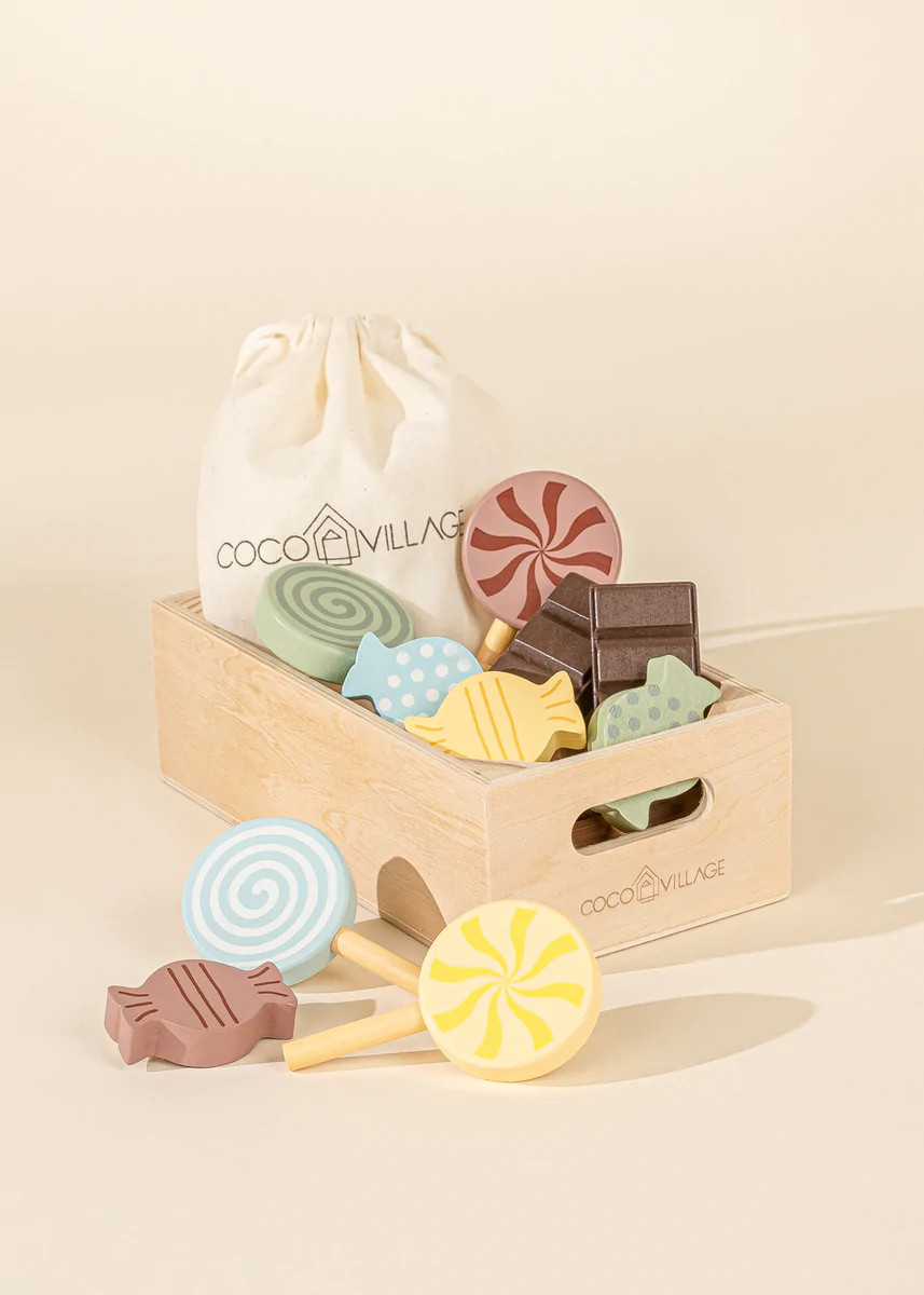 Wooden Candies Playset (10 Pcs) | Coco Village