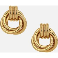 Anine Bing Triple Knot 14k Gold-Plated Earrings | Coggles (Global)