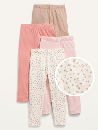 Full-Length Leggings 4-Pack for Toddler Girls | Old Navy (US)