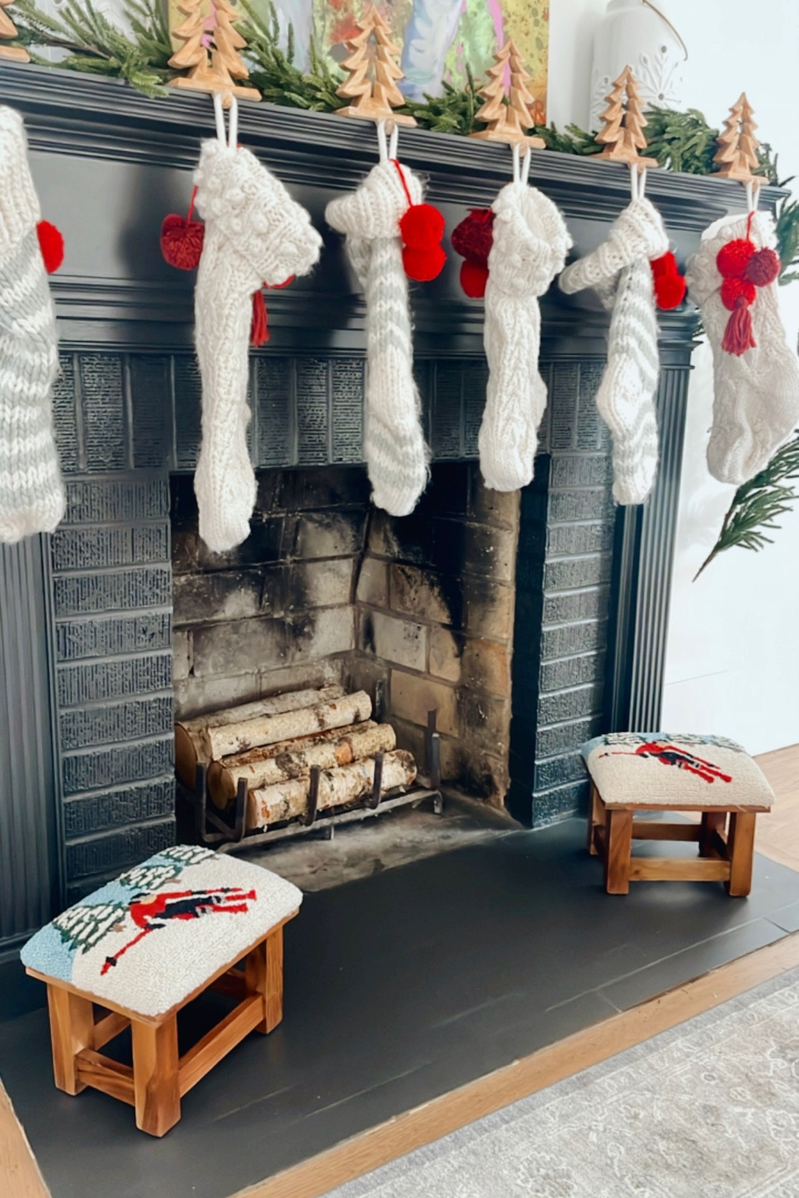 Cutest little ski foot stool and so affordable!!!! 

#LTKhome #LTKSeasonal #LTKHoliday