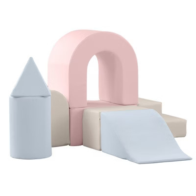 KIDKII Lux Play Set 8-Piece Foam Climbing & Motor Skill Play Kit, Pastel Mix | Target