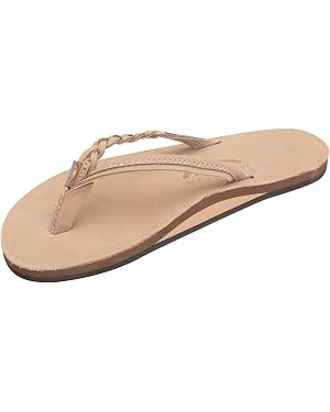 Rainbow Sandals Women’s Flirty Braidy Premier Leather w/Single Braided Strap | Amazon (US)