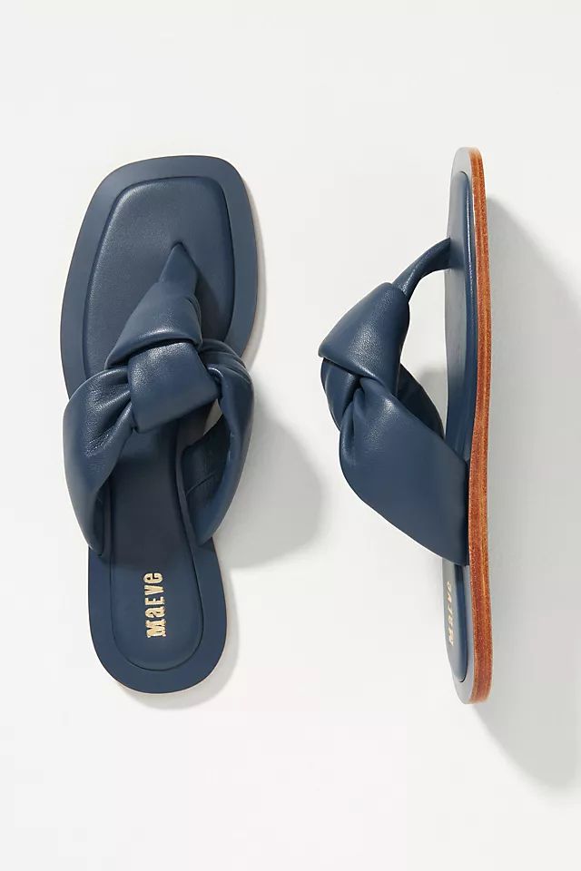 Maeve Puffy Knotted Sandals | Anthropologie (US)