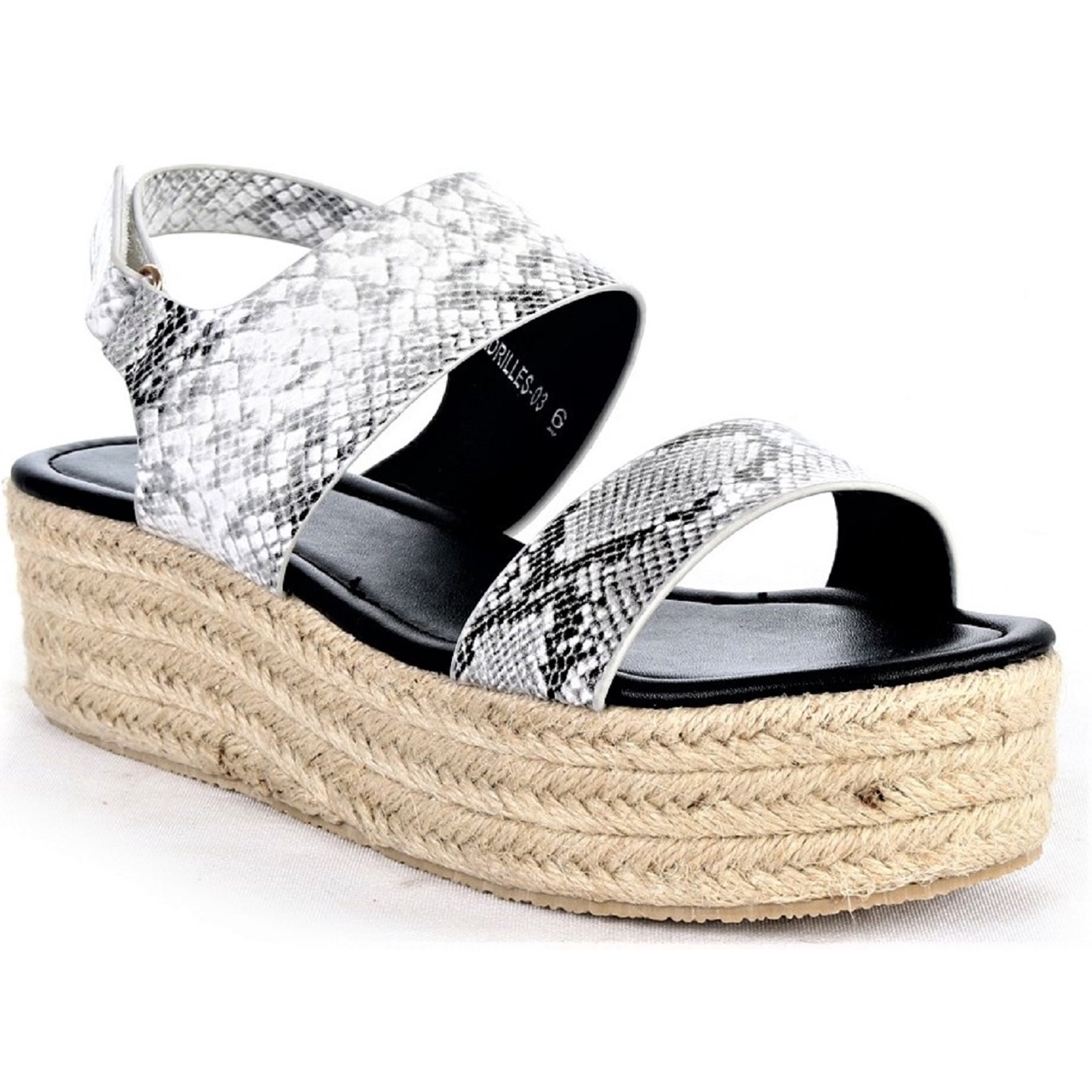 bella luna espadrille-03 women espadrille slingback flatform platform gladiator sandal leopard7.5 | Walmart (US)