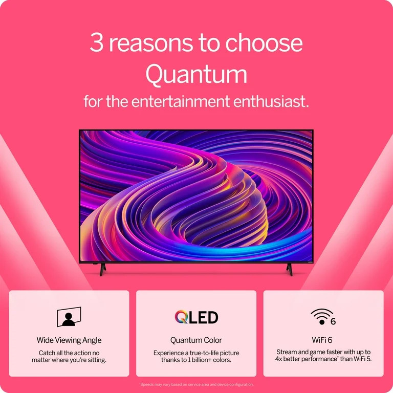 VIZIO 65" Class Quantum 4K QLED HDR Smart TV (M65Q6-L4) | Walmart (US)