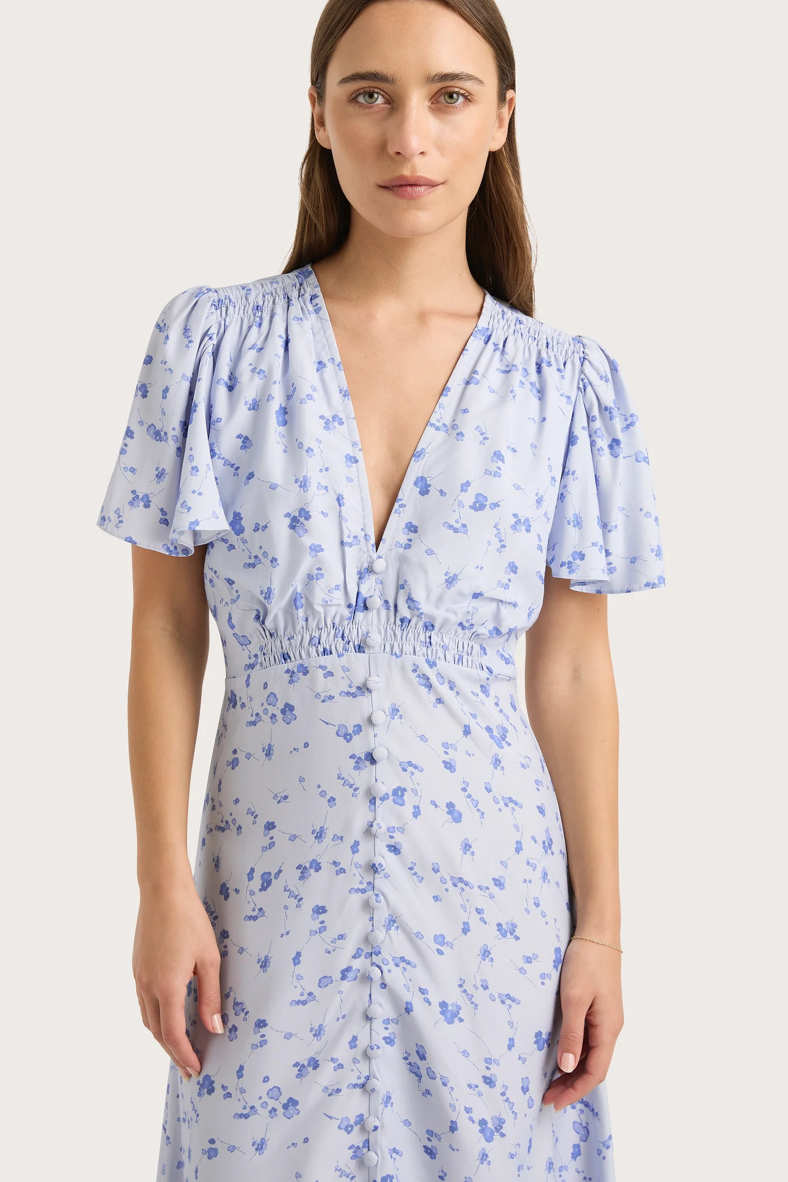 Tae Midi Dress Blossom Blue - Final Sale | Faithfull (AU)