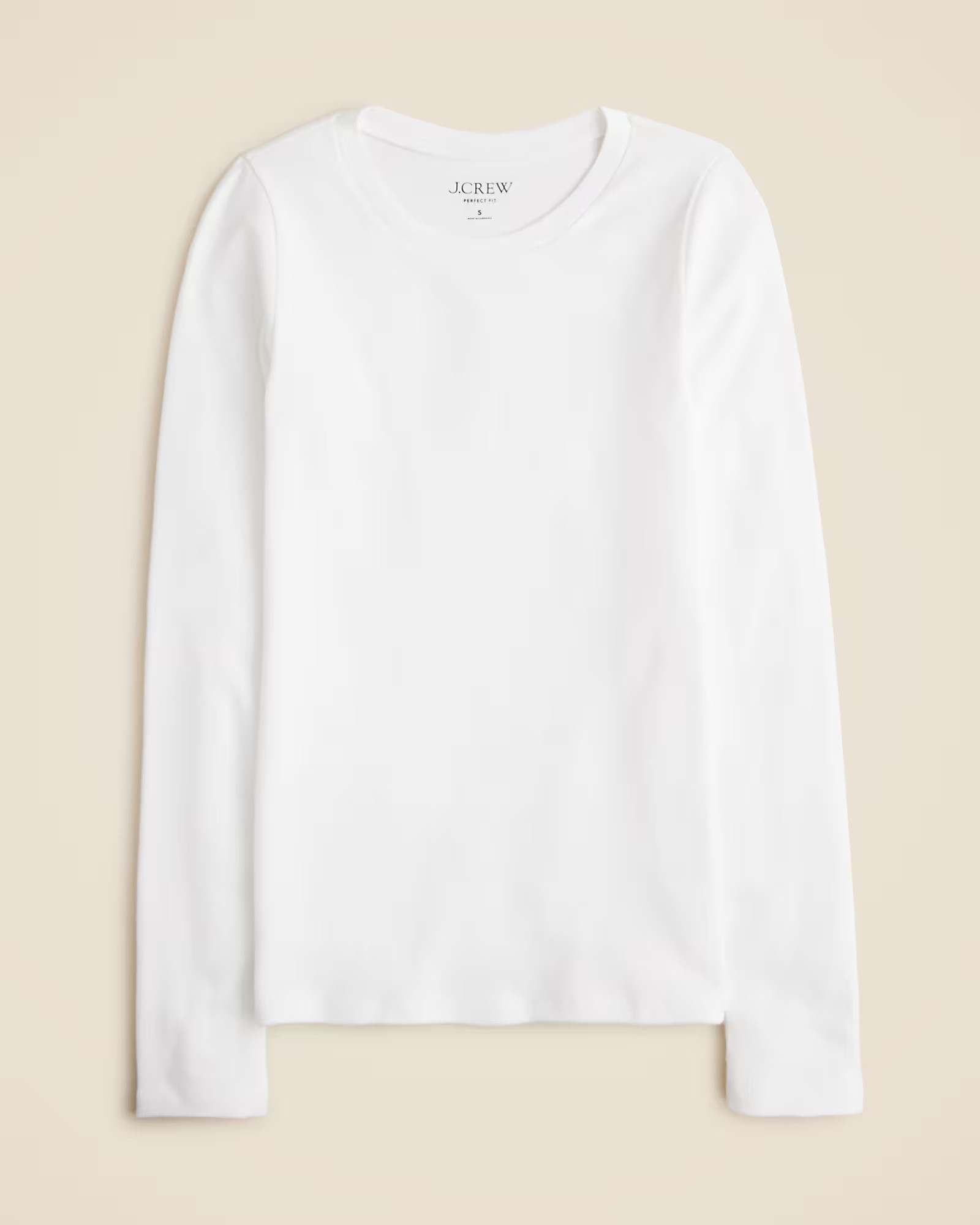 Perfect-fit long-sleeve crewneck T-shirt | J. Crew US