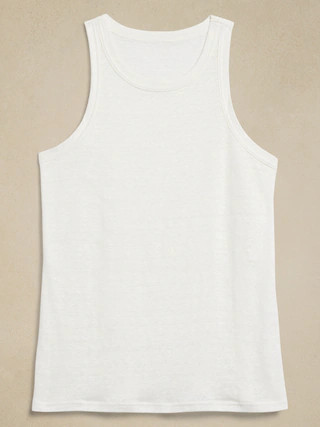 Linen Racer Tank | Banana Republic (US)