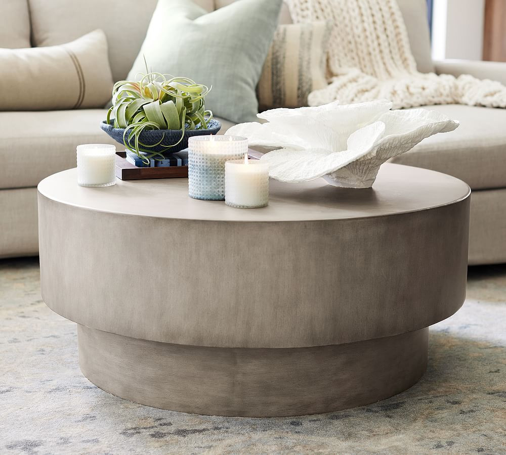Open Box: Byron 39" Round Coffee Table | Pottery Barn (US)