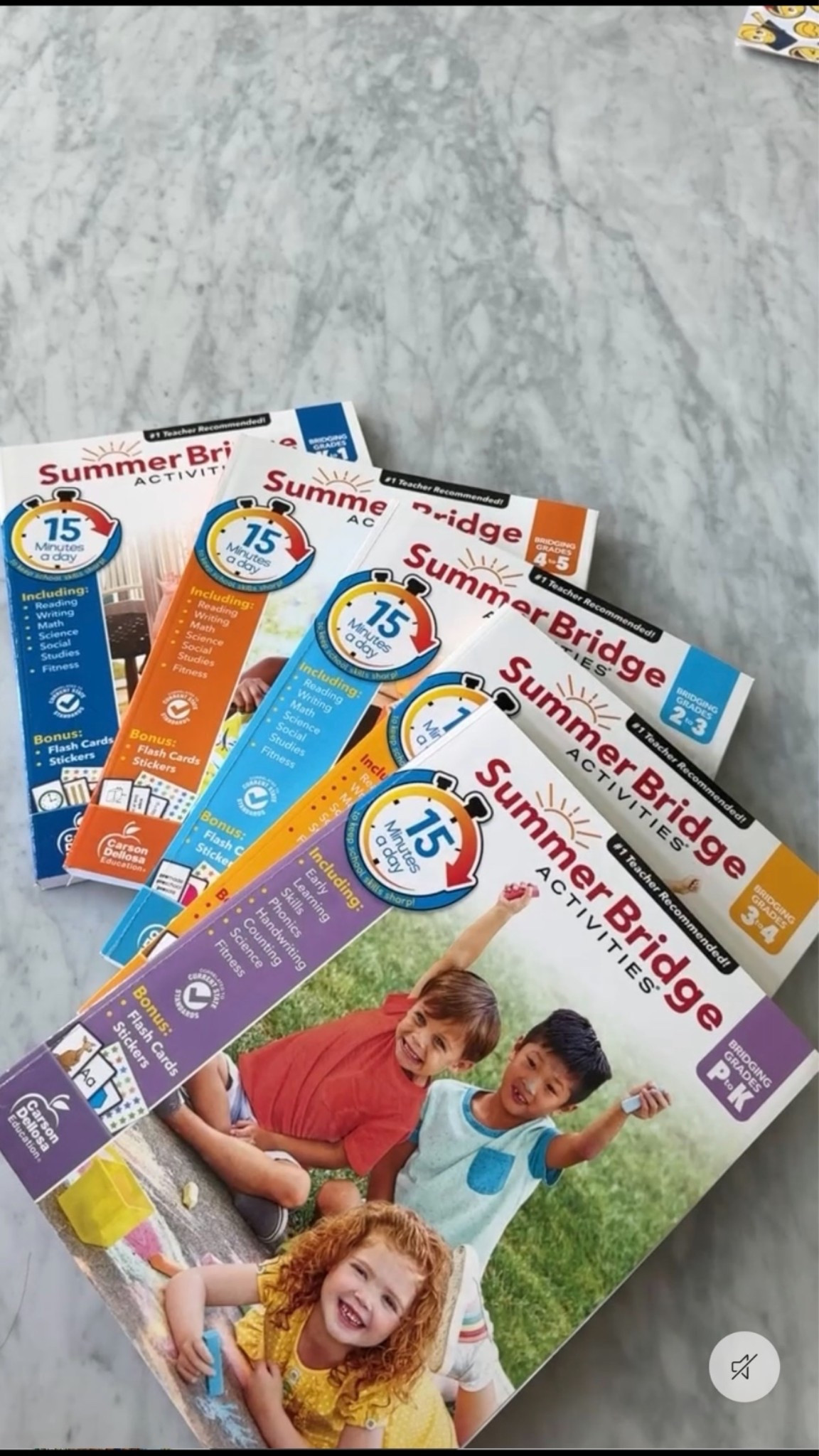 The work books we’re using to prevent summer slide!
