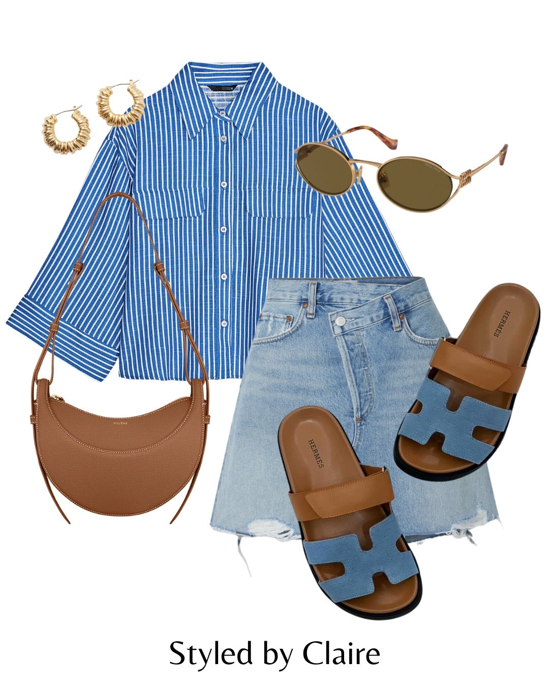 Denim & Chestnut🦋
Tags: Zara stripe cropped crop short blue crossband frayed mini skirt Steve Madden Hermes sandals cypher brown polene Paris bag miu miu sunglasses fashion spring summer inspo outfit ideas chic women’s style city break Barcelona Dubai Ibiza trends

#LTKsummer #LTKstyletip