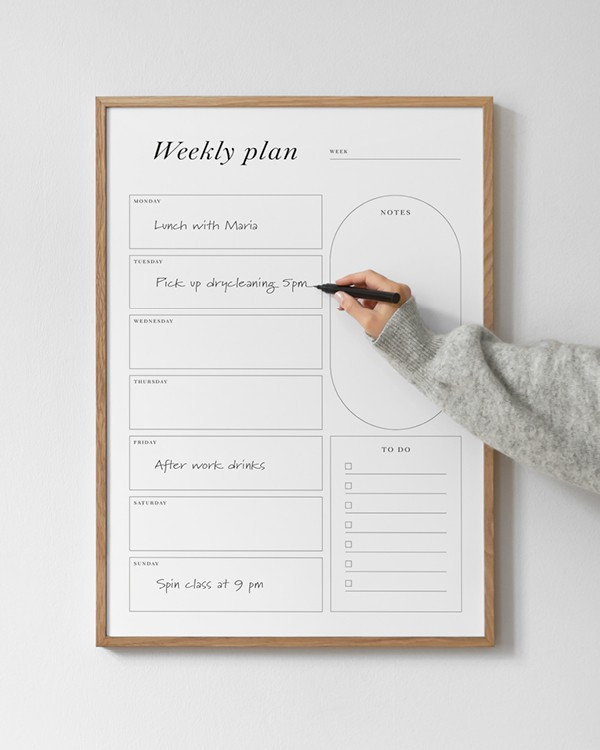 Weekly Planner Print | Desenio
