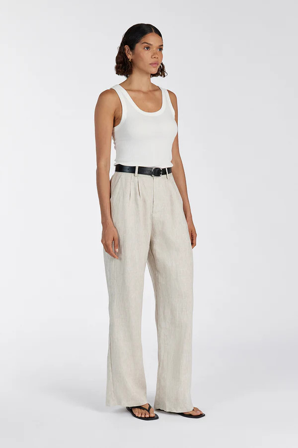 NORAH NATURAL LINEN PANT | DISSH