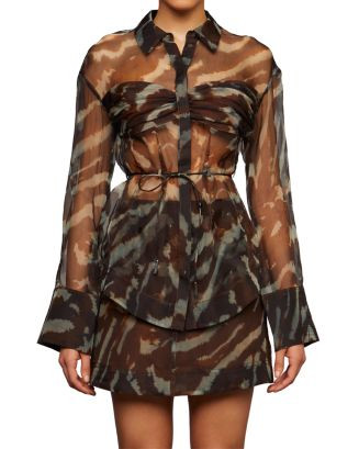 Clea Sheer Silk Blouse | Bloomingdale's (AU)