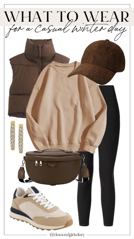 Casual Outfits | Winter Outfits | Oversized Sweatshirt | Belt Bag | Puffer Vest 

#LTKstyletip #LTKfindsunder50 #LTKfindsunder100